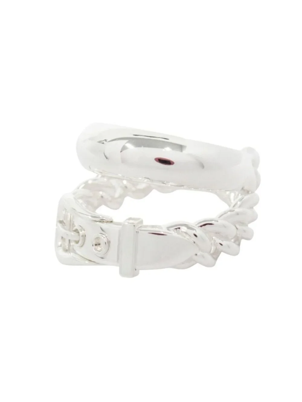 Hermes Boucle Sellier Inflexible Book le Ring 52 Silver